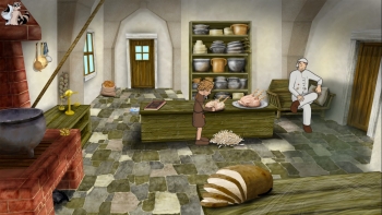 Sandra and Woo in The Cursed Adventure Screenshot